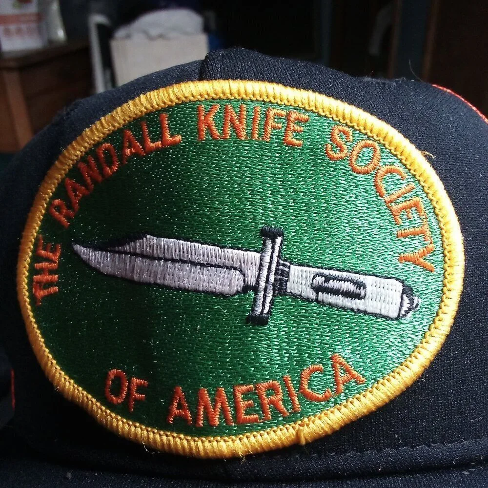 Deadstock Vintage AJD Randall Knife Society Patch Snap Trucker Hat Cap